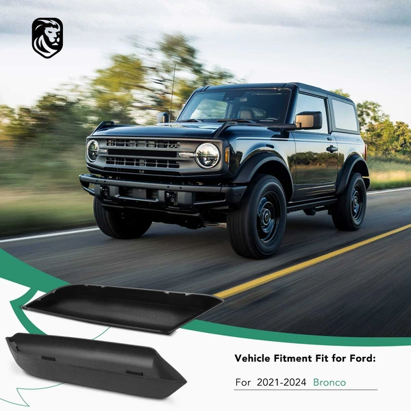 2 Pcs ABS Front Driver & Passenger Door Handle Storage Box for Ford Bronco 2021-2024