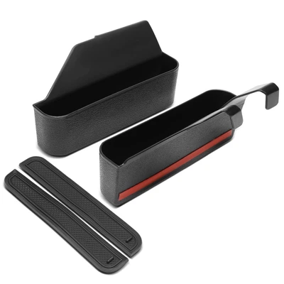 2 Pcs Center Console Gear Shifter Hanging Storage Box