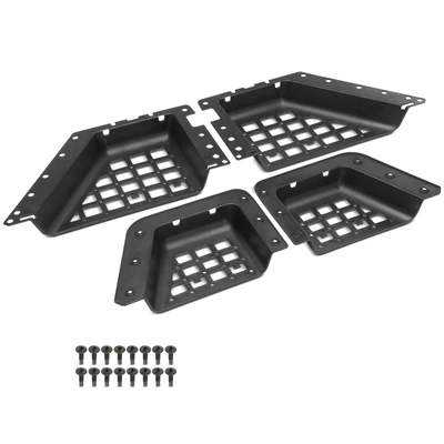 4 Pcs Front & Rear Door Hollow Storage Pockets Box Side Cup