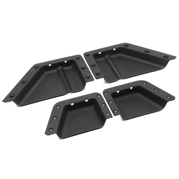 4 Pcs Front & Rear TPE ABS Door Storage Pockets Box Side Cup for Ford Bronco 2021-2024