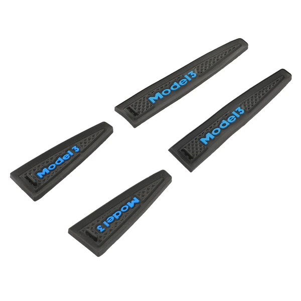 4 Pcs Front & Rear Black Door Storage Box for 2017-2020 Tesla 3