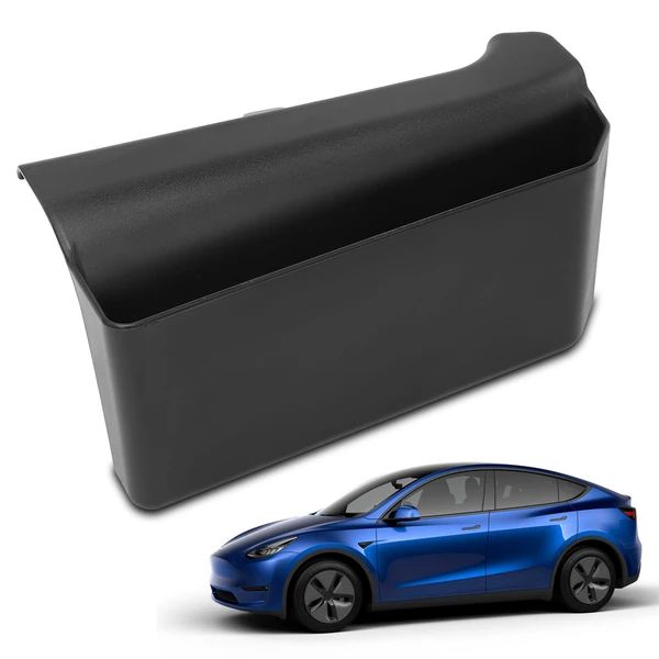 Black Center Console Driver Storage Box for 2017-2023 Tesla 3