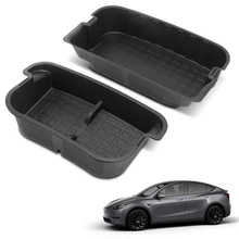 2 Pcs Rear Trunk Layered Storage Box