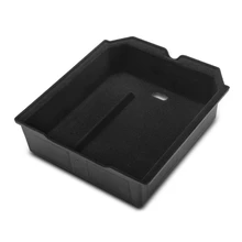 Black Center Control Console Storage Box for 2024 Tesla 3