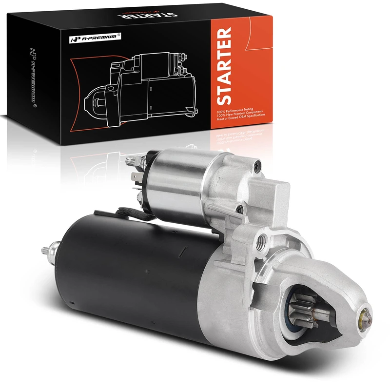 Starter, 1.7 KW 12V Clockwise 9 Teeth, A-Premium APSTR529