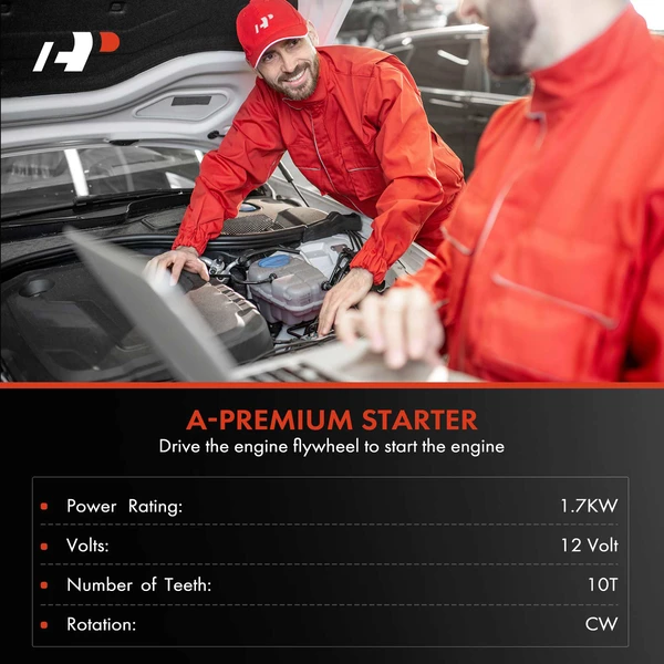 Starter 1.7 KW 12V Clockwise 10 Teeth A-Premium APSTR544