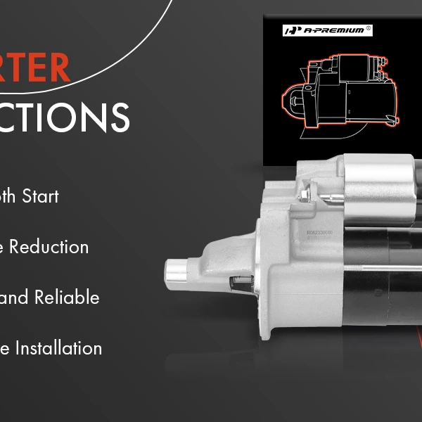 Starter 1.2 KW 12V Clockwise 10 Teeth A-Premium APSTR572