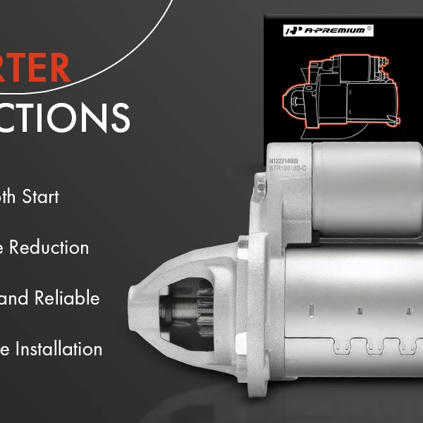 Starter 1.3 KW 12V Clockwise 10 Teeth A-Premium APSTR231