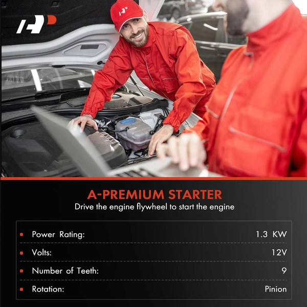 Starter 1.3 KW 12V Clockwise 9 Teeth A-Premium APSTR693