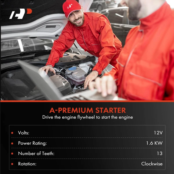 Starter 1.6 KW 12V Clockwise 13 Teeth A-Premium APSTR744