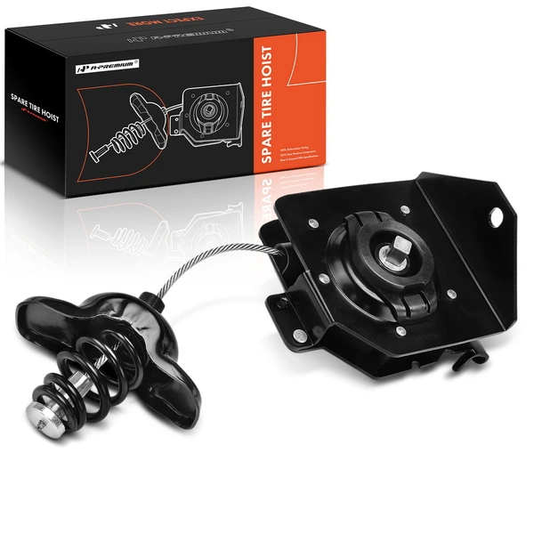 A-Premium APSTW053 Spare Tire Winch Carrier