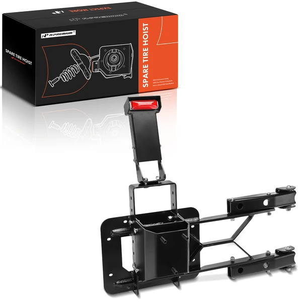 Spare Tire Winch Carrier for Jeep Wrangler 2007-2018 Wrangler KJ Fit 37-inch Tires