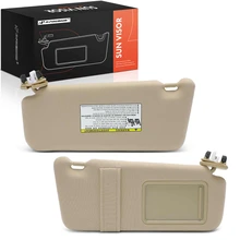2 Pcs Beige Sun Visor with Light & Mirror for 2007-2011 Toyota Camry