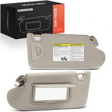 2 Pcs Driver & Passenger Beige Sun Visor with Light & Mirror for 2013-2018 Nissan Altima