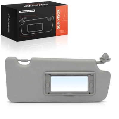 Passenger Warm Gray Car Sun Visor with Mirror