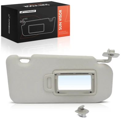 Passenger Gray Car Sun Visor with Mirror