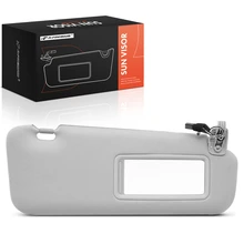 Front Passenger Gray Sun Visor with Light & Mirror