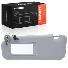 Front Driver Gray Sun Visor with Light & Mirror
