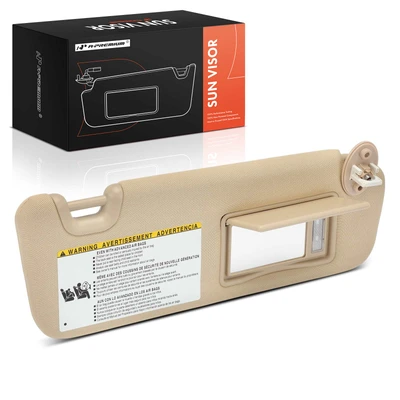 Passenger Beige Sun Visor with Mirror