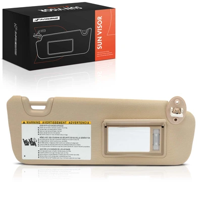 Passenger Beige Sun Visor with Mirror