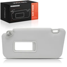 Driver Gray Sun Visor with Mirror