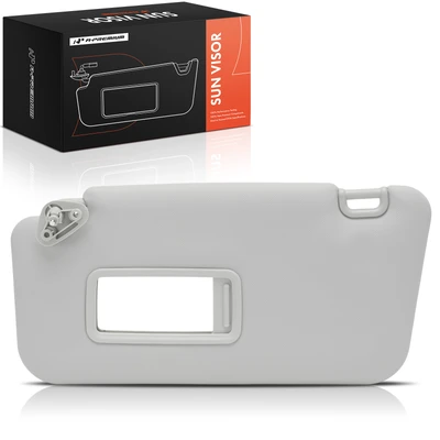 Driver Gray Sun Visor with Mirror