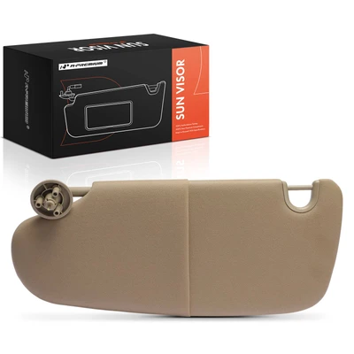 Front Driver Beige Sun Visor