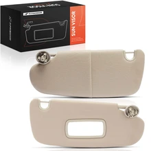 2 pcs Left & Right Beige Sun Visor with Mirror