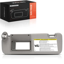 Driver Gray Sun Visor with Mirror & Light