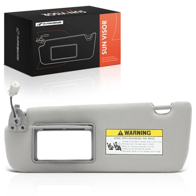 Driver Gray Sun Visor with Mirror and Light