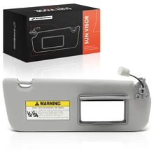 Passenger Gray Sun Visor with Mirror & Light for Hyundai Sonata 2005-2008