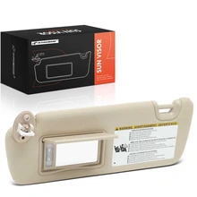 Driver Beige Sun Visor with Mirror & Light for 2014-2019 Toyota Highlander