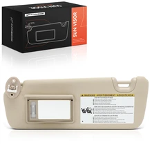 Driver Beige Sun Visor with Mirror & Light for 2014-2019 Toyota Highlander