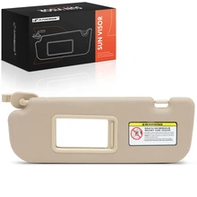 Driver Beige Sun Visor with Mirror & Card Holder for 2011-2015 Hyundai Elantra