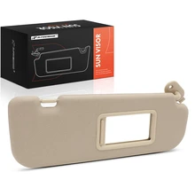 Front Passenger Beige Sun Visor with Mirror for 2011-2015 Hyundai Elantra