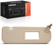 Front Passenger Beige Sun Visor with Mirror for 2011-2015 Hyundai Elantra