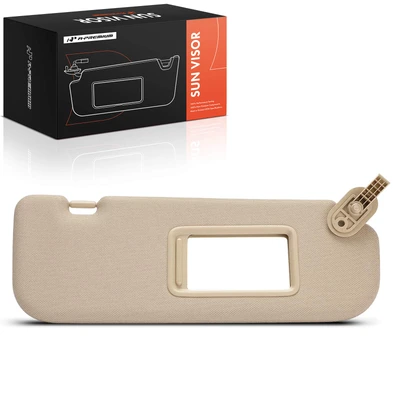 Front Passenger Beige Sun Visor with Mirror