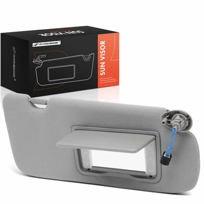 Passenger Gray Sun Visor with Light and Mirror