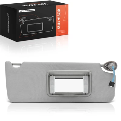 Passenger Gray Sun Visor with Light & Mirror