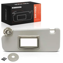 Driver Gray Sun Visor with Mirror