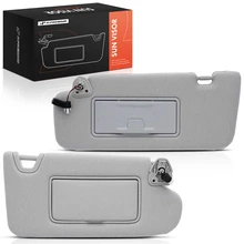 2 Pcs Front Gray Sun Visor with Light (Lamp) for 2013-2018 Nissan Altima