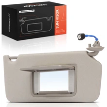 Passenger Warm Gray Sun Visor with Mirror & Lights