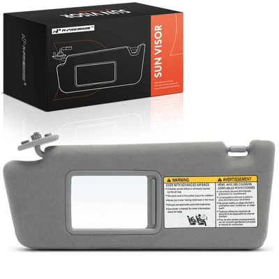 Driver Gray Sun Visor with Mirror