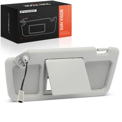 Driver Gray Sun Visor with Mirror & Courtesy Lights