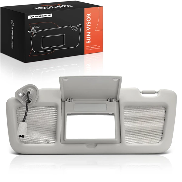 Driver Gray Sun Visor with Mirror & Courtesy Lights for Mazda RX-8 2004-2011