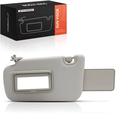 Driver Gray Sun Visor with Mirror