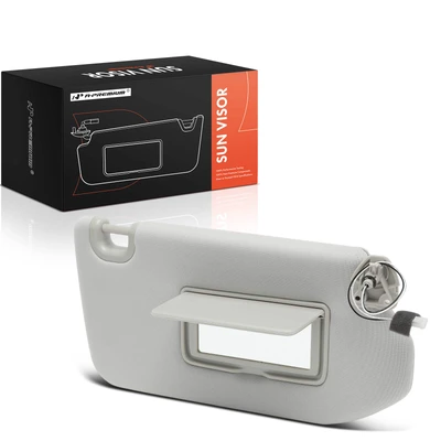 Passenger Gray Sun Visor with Mirror & Light