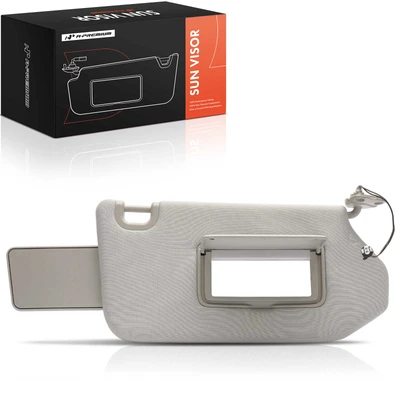Passenger Gray Sun Visor with Mirror & Light