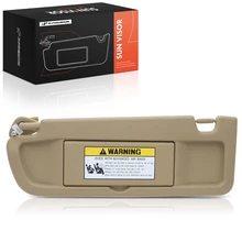 Front Driver Beige Sun Visor with Mirror