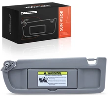 Front Driver Light Gray Sun Visor with Mirror